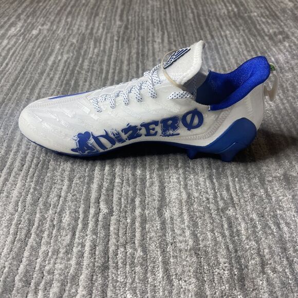 ADIDAS Football Cleats Mens 9.5 Adizero Big Mood White Royal Blue GX7894 NEW main image 4